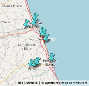 Mappa Via Pesaro, 63018 Porto Sant'Elpidio FM, Italia (6.89)