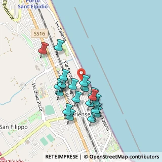 Mappa Via Curtatone, 63821 Porto Sant'Elpidio FM, Italia (0.4165)