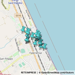 Mappa Via Curtatone, 63821 Porto Sant'Elpidio FM, Italia (0.26)