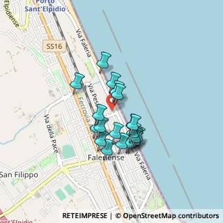 Mappa Via Curtatone, 63821 Porto Sant'Elpidio FM, Italia (0.344)