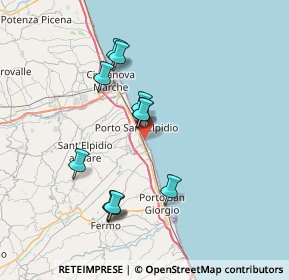 Mappa Via Curtatone, 63821 Porto Sant'Elpidio FM, Italia (6.90182)