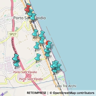 Mappa Via Curtatone, 63821 Porto Sant'Elpidio FM, Italia (1.117)