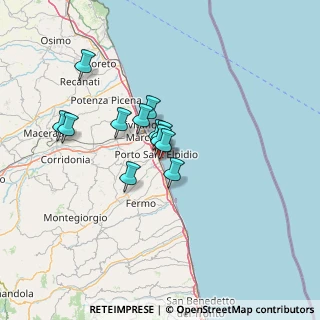 Mappa Via Curtatone, 63821 Porto Sant'Elpidio FM, Italia (9.95917)