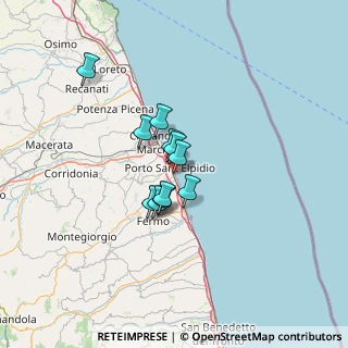 Mappa Via Curtatone, 63821 Porto Sant'Elpidio FM, Italia (8.63)