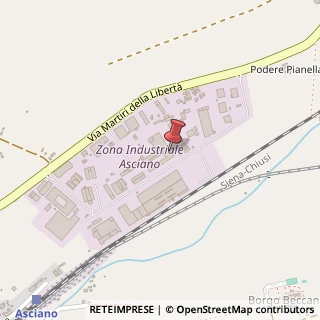 Mappa Via Enrico Mattei, 53041 Asciano SI, Italia, 53041 Asciano, Siena (Toscana)