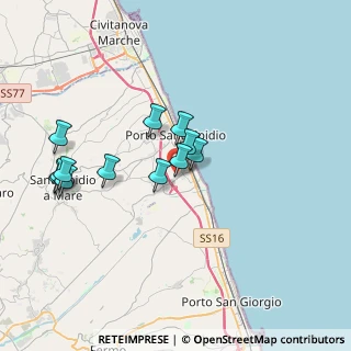 Mappa Via Patrioti delle Marche, 63821 Porto Sant'Elpidio FM, Italia (3.43167)