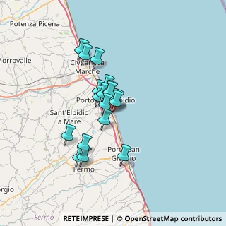 Mappa Via Ferrara, 63821 Porto Sant'Elpidio FM, Italia (5.22444)