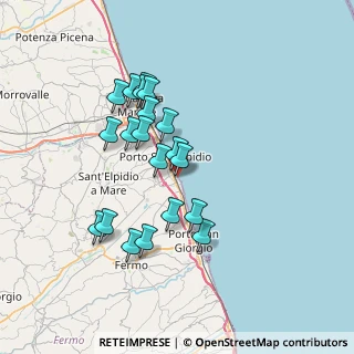 Mappa Via Ferrara, 63821 Porto Sant'Elpidio FM, Italia (6.58)