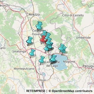 Mappa Loc.Vallone 45a, 52044 Cortona AR, Italia (9.289)