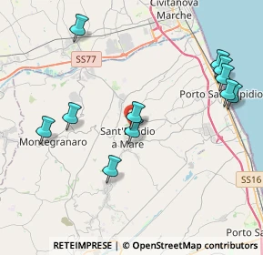 Mappa Via Trentino, 63811 Sant'Elpidio a Mare FM, Italia (4.58455)