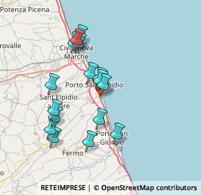 Mappa Via Milano, 63821 Porto Sant'Elpidio FM, Italia (6.90313)