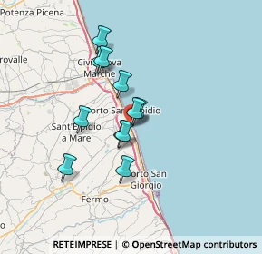 Mappa Via Milano, 63018 Porto Sant'Elpidio FM, Italia (5.44818)