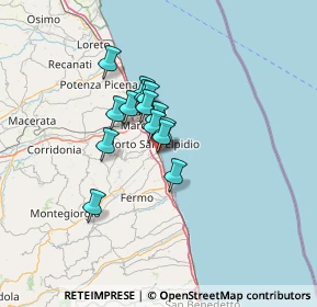 Mappa Via Milano, 63018 Porto Sant'Elpidio FM, Italia (8.47429)