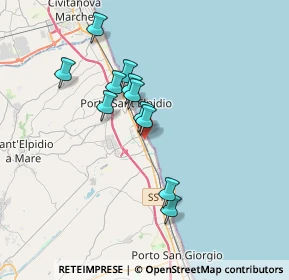 Mappa Via Milano, 63821 Porto Sant'Elpidio FM, Italia (3.05909)