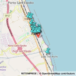 Mappa Via Milano, 63821 Porto Sant'Elpidio FM, Italia (0.533)
