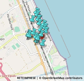 Mappa Via Milano, 63018 Porto Sant'Elpidio FM, Italia (0.2835)
