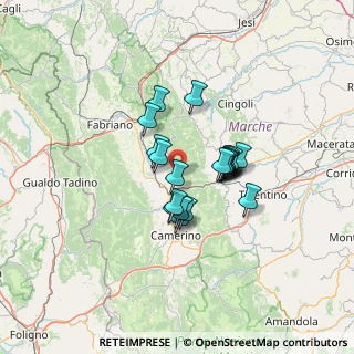 Mappa Via Bergoni, 62022 Gagliole MC, Italia (9.549)