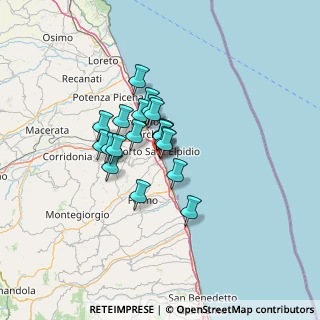 Mappa Via Campobasso, 63821 Porto Sant'Elpidio FM, Italia (8.6545)