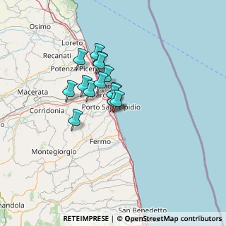 Mappa Via Avellino, 63821 Porto Sant'Elpidio FM, Italia (9.40929)