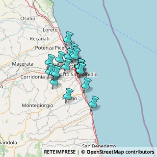 Mappa Via Avellino, 63821 Porto Sant'Elpidio FM, Italia (8.694)