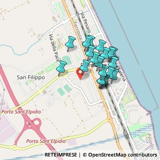 Mappa Via Avellino, 63821 Porto Sant'Elpidio FM, Italia (0.346)