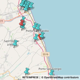 Mappa Via Avellino, 63821 Porto Sant'Elpidio FM, Italia (6.0415)
