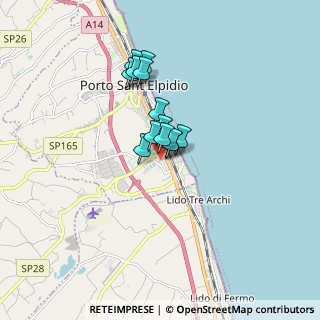 Mappa Via Avellino, 63821 Porto Sant'Elpidio FM, Italia (1.09231)