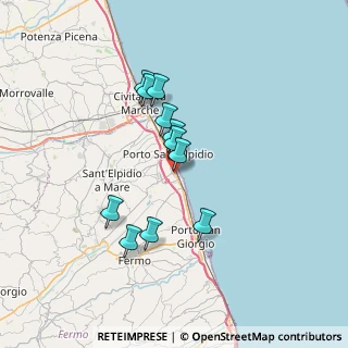 Mappa Via Avellino, 63821 Porto Sant'Elpidio FM, Italia (5.93091)