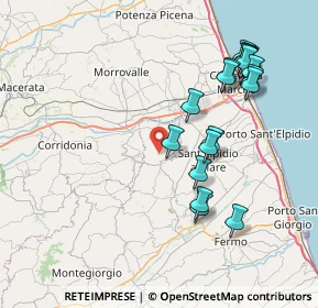Mappa VIA SAN TOMMASO, 63812 Montegranaro FM, Italia (8.742)