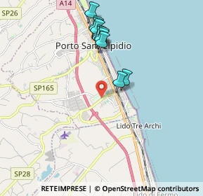 Mappa Sp.28 Bv. Via I° Maggio, 63821 Porto Sant'Elpidio FM, Italia (1.91364)