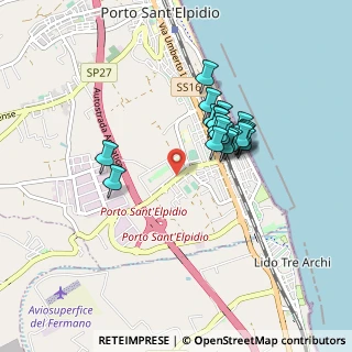 Mappa Sp.28 Bv. Via I° Maggio, 63821 Porto Sant'Elpidio FM, Italia (0.7225)