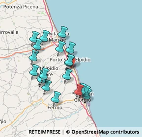 Mappa Sp.28 Bv. Via I° Maggio, 63821 Porto Sant'Elpidio FM, Italia (6.8685)