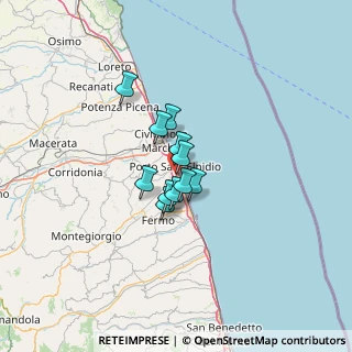 Mappa Sp.28 Bv. Via I° Maggio, 63821 Porto Sant'Elpidio FM, Italia (7.40455)