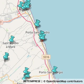 Mappa Largo Nizza, 63821 Porto Sant'Elpidio FM, Italia (6.1105)