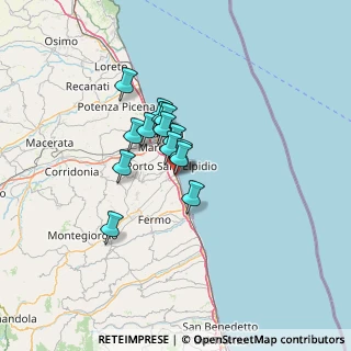 Mappa Largo Nizza, 63821 Porto Sant'Elpidio FM, Italia (8.42786)