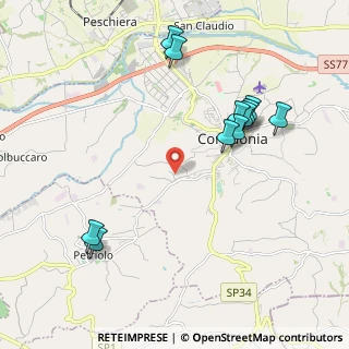 Mappa Via Cappuccini Vecchi, 62014 Corridonia MC, Italia (2.28636)