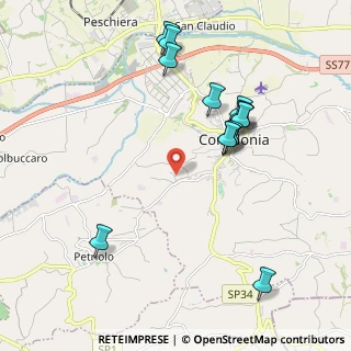 Mappa Via Cappuccini Vecchi, 62014 Corridonia MC, Italia (2.17615)