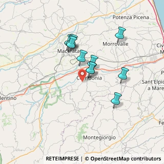 Mappa Via Cappuccini Vecchi, 62014 Corridonia MC, Italia (6.11818)