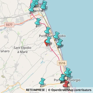 Mappa Via Della Calzature, 63821 Porto Sant'Elpidio FM, Italia (6.0565)