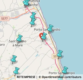 Mappa Strada San Filippo, 63821 Porto Sant'Elpidio FM, Italia (5.58833)