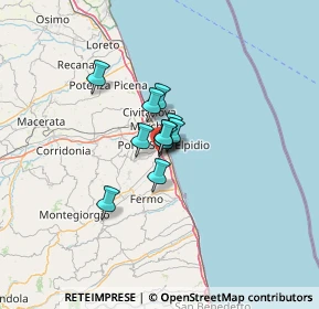 Mappa Via del Lavoro, 63018 Porto Sant'Elpidio FM, Italia (6.07091)