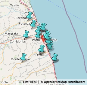 Mappa Via del Lavoro, 63821 Porto Sant'Elpidio FM, Italia (9.96706)