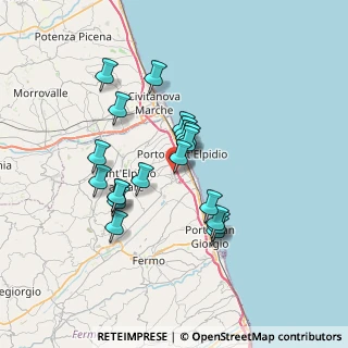 Mappa Via del Lavoro, 63821 Porto Sant'Elpidio FM, Italia (6.131)