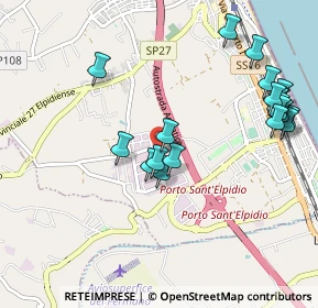 Mappa Via del Lavoro, 63018 Porto Sant'Elpidio FM, Italia (1.1465)