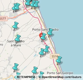 Mappa Via del Lavoro, 63821 Porto Sant'Elpidio FM, Italia (6.1935)