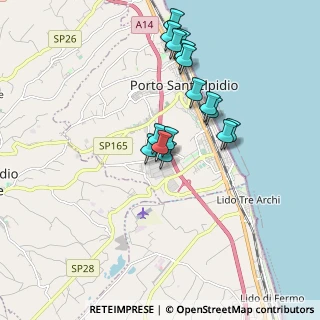 Mappa Via del Lavoro, 63821 Porto Sant'Elpidio FM, Italia (1.64688)