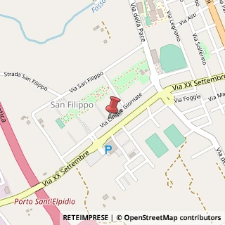 Mappa Via Patrioti delle Marche,  12, 63018 Porto Sant'Elpidio, Fermo (Marche)