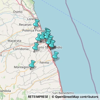 Mappa Via Matera, 63821 Porto Sant'Elpidio FM, Italia (8.35929)
