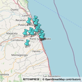 Mappa Via Matera, 63821 Porto Sant'Elpidio FM, Italia (9.49857)