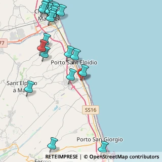 Mappa Via Matera, 63821 Porto Sant'Elpidio FM, Italia (6.12)